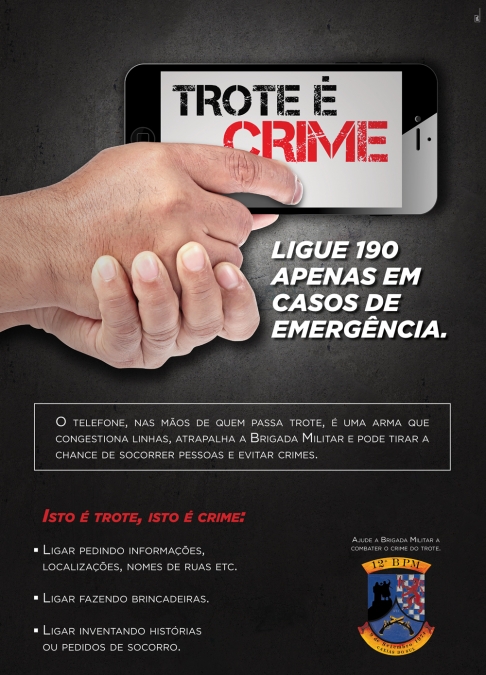 Trote é crime!